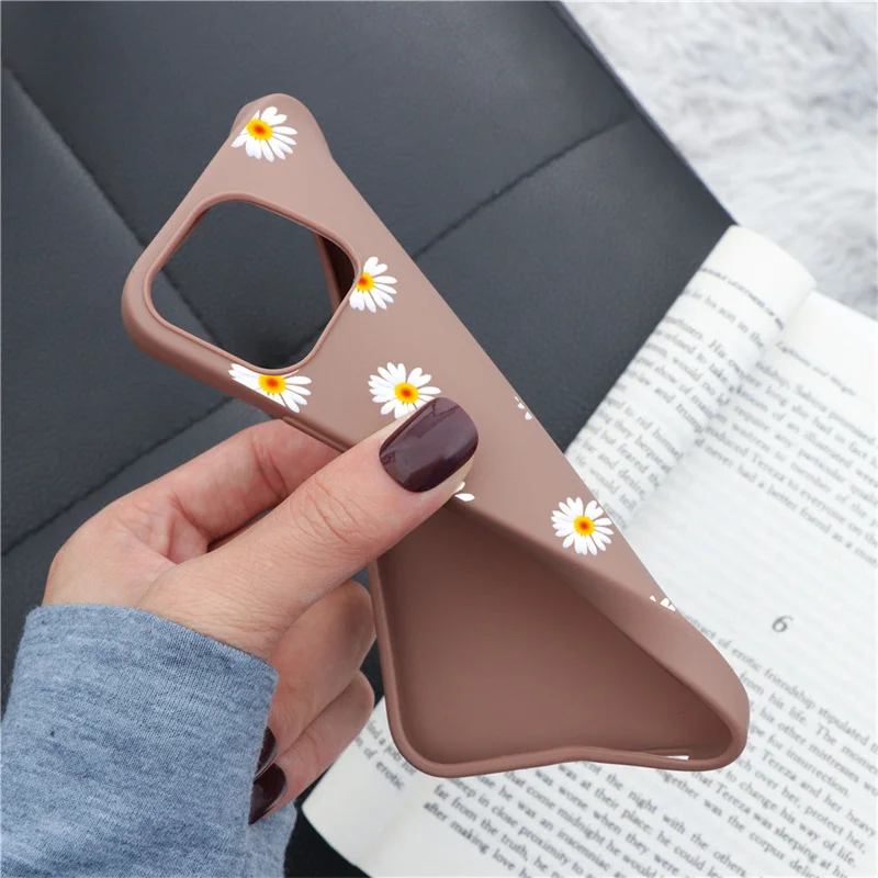 Мягкие ТПУ чехлы Daisy для Samsung S21 Ultra A41 A02S A8 S20 FE Lite A30 M31 M51 A91 S8 Plus S7 Edge Note 20 10 8 9 чехол