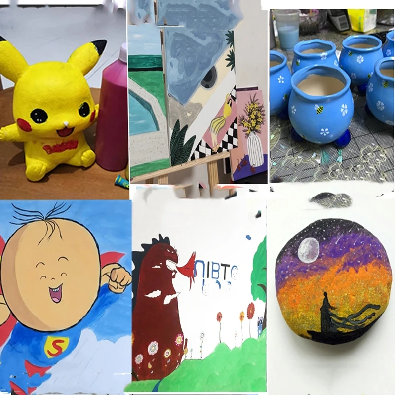 Профессиональная акриловая масляная краска 12 цветов Набор для творчества