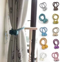 1pc curtains buckles punch magnetic curtain strap multifaceted ball modern home decoration