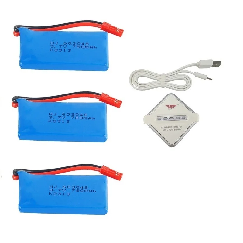 Оригинальный аккумулятор 3,7 в 780 МА/ч 603048 заряжаемые наборы для WLtoys V626 V636 V686 X250 Q222 V686G Запчасти для радиоуправляемого квадрокоптера 3,7 в аккумулятор