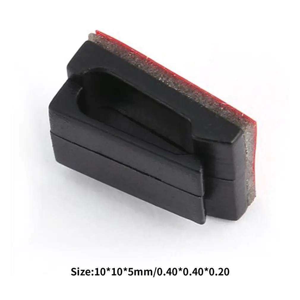 

50pcs Adhesive Car Cable Organizer Clips Cable Winder Drop Cable Holder Cord Management Desk Wire Tie Fixer