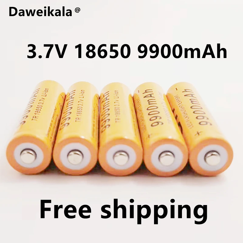 2021New18650 батарея 3 7 V 9900mAh перезаряжаемая литий-ионная для светодиодного фонарика