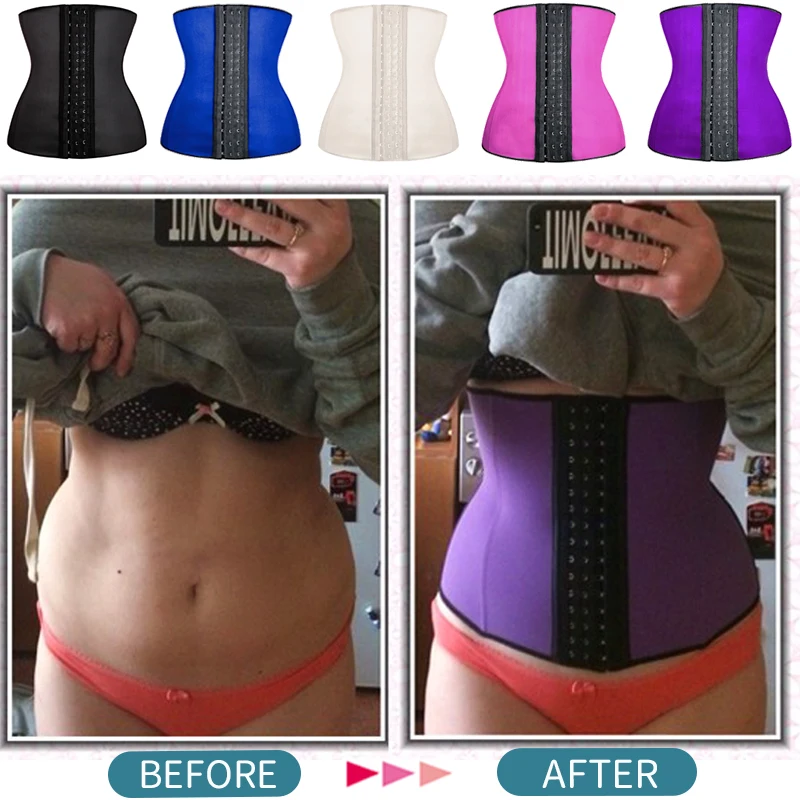 S-6XL латексный корсет для талии со стальными косточками, корсет для талии, нижнее белье для похудения, Корректирующее белье, моделирующий ремень, контроль живота