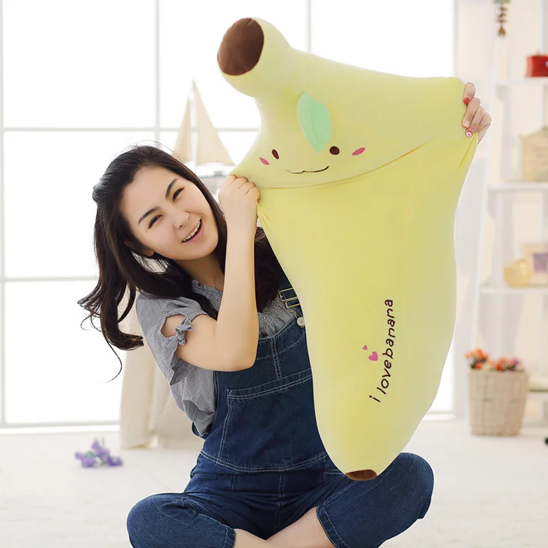 Подушка бойфренда мягкая длинная подушка супер плюшевая игрушка-банан Рождество