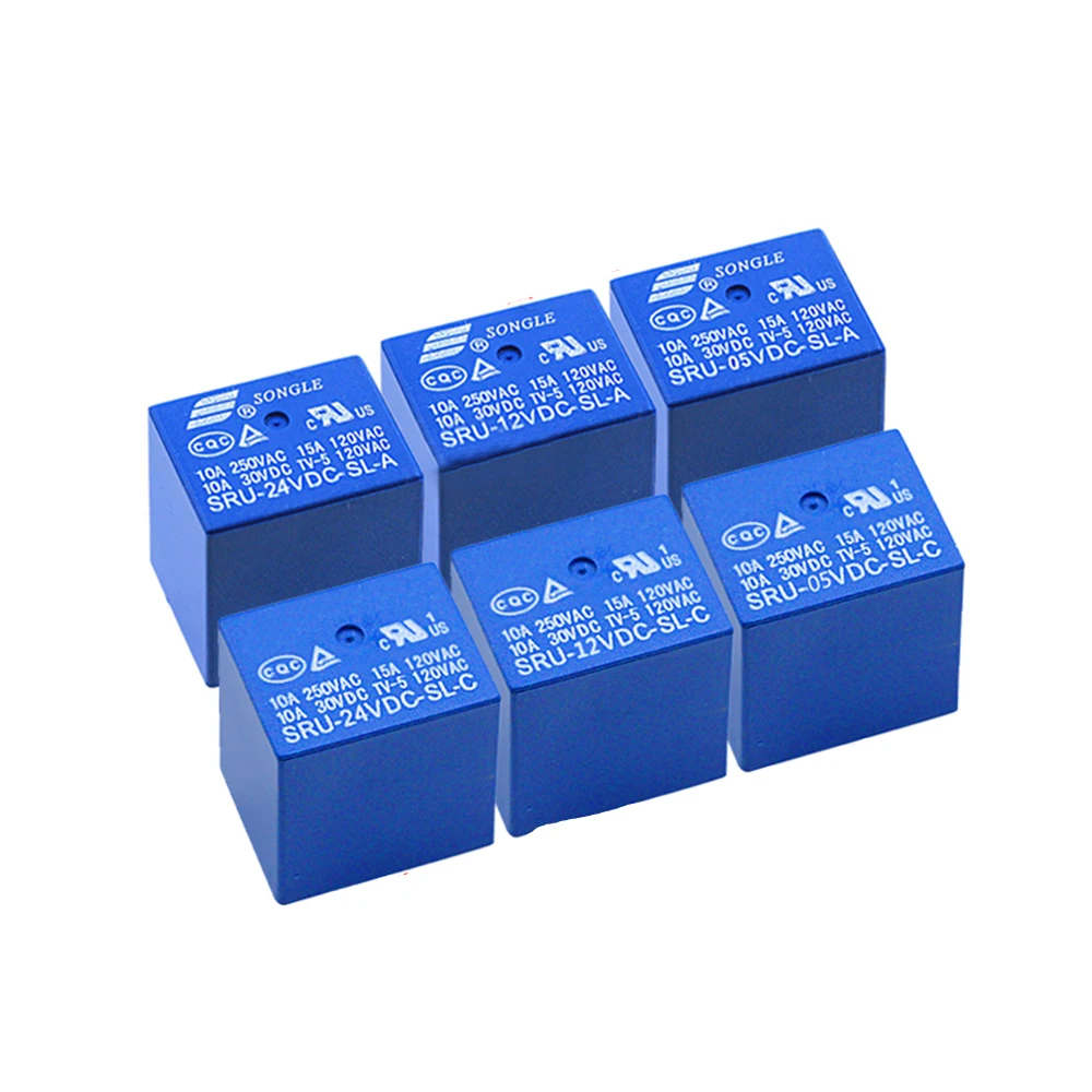 

5 шт., реле мощности, Φ, 4 штырька, Φ, 5PIN, 15A, T70