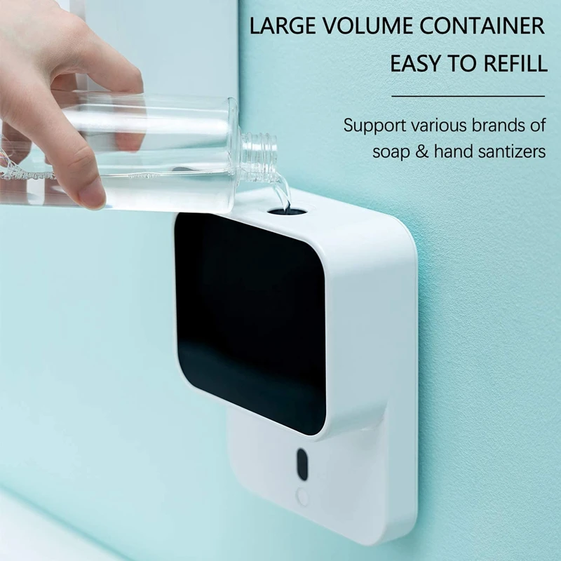 

280Ml Touchless Automatic Soap Dispenser USB Rechargeable Fast Foaming Soap Dispenser for Kitchen Bathroom Office Hotel