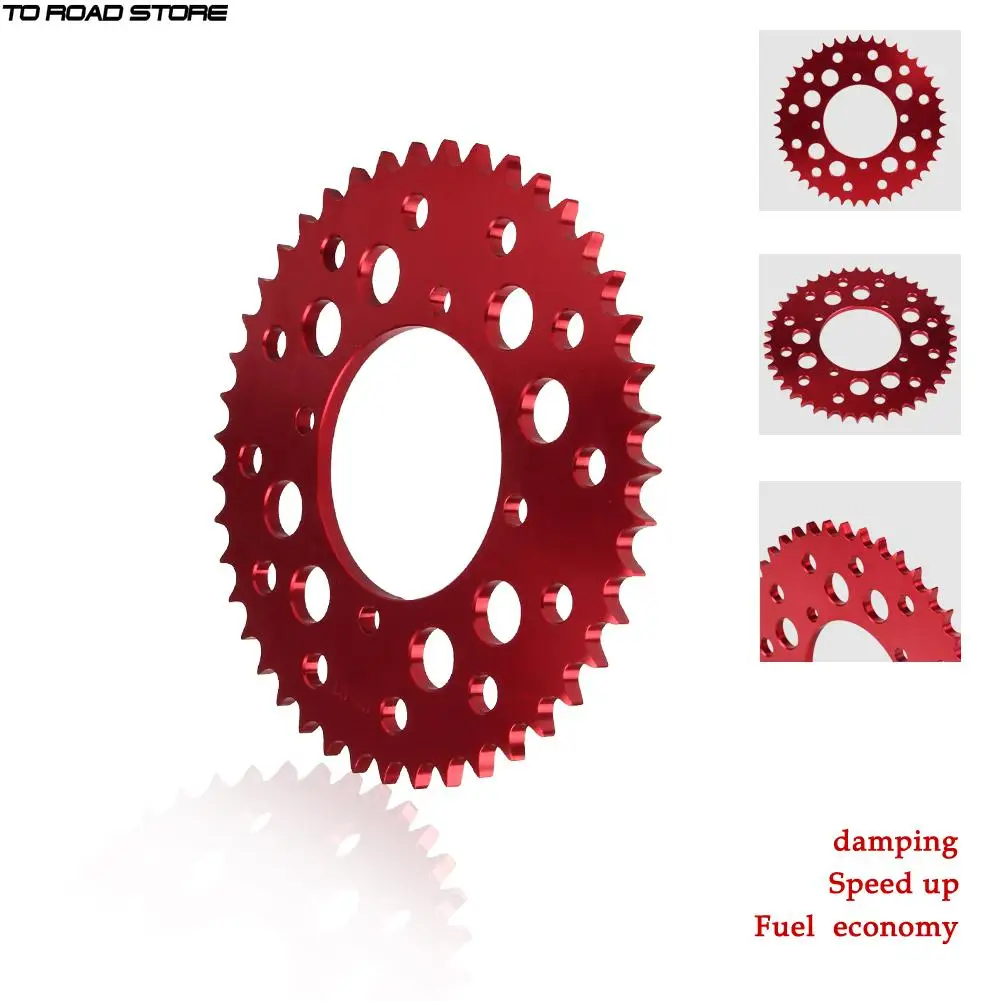 

Цепи для мотоциклов 420 428 41T 43T, задние цепные звездочки для Ktm KAYO CRF50 CRF70 TTR110 KLX100 KTM 125 140 150 160 190cc