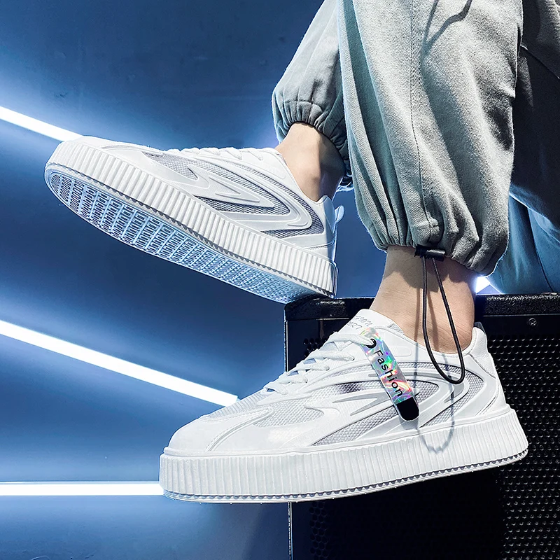 

CYYTL Low Top Casual Men Sneakers Skateboard Students Platform Shoes Breathable Walking Boys Sports Tennis Lace Up Loafers