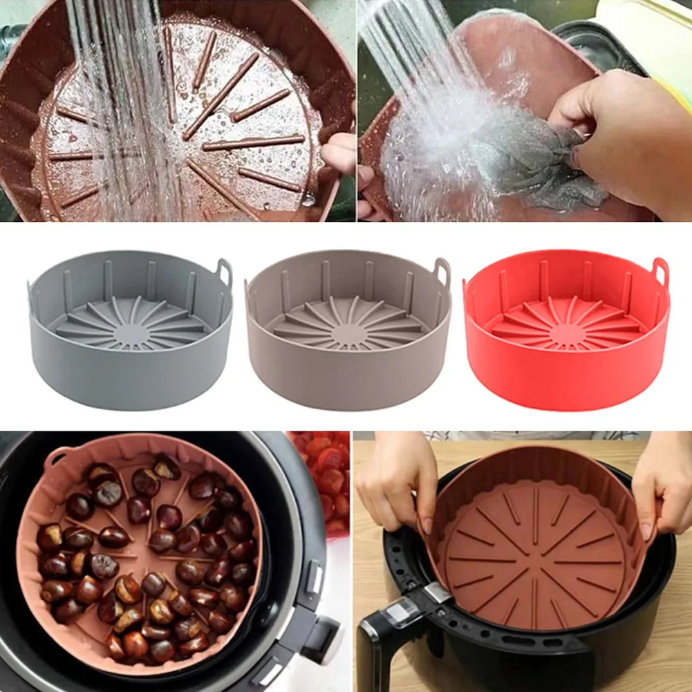 

1 шт., силиконовый кухонный прибор для жарки, 2 размера