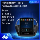 Мультимедийная магнитола для Suzuki sx4, стерео-система под управлением Android 9,7, с экраном 10,1 дюймов, GPS и RDS, с видеоплеером, Типоразмер Tesla, 2014, 2015, 2016, 2017