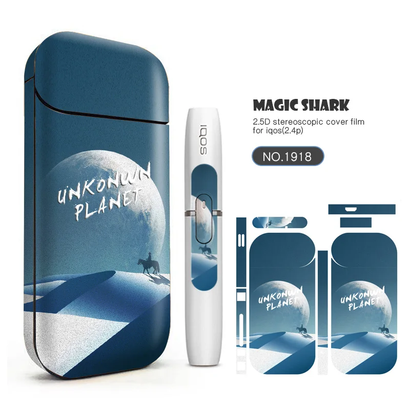 Волшебная Акула модная Сова орел череп лист стикер для IQOS 2 4 Plus Пленка чехол +