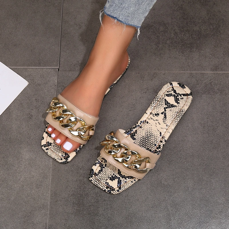 

Summer Open-toe Women's Slippers Fashion Simple Casual All-match Vamp Zipper Modification Trend Outdoor Women's Slippers