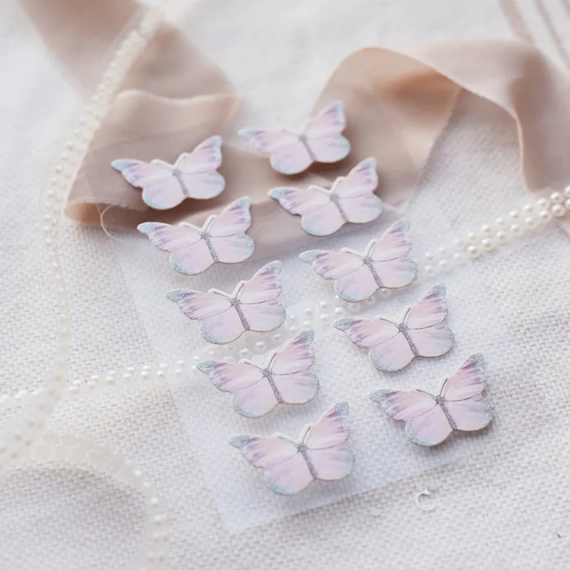 10 шт 3D наклейки с розовой бабочкой ненужные дневники для украшения телефона