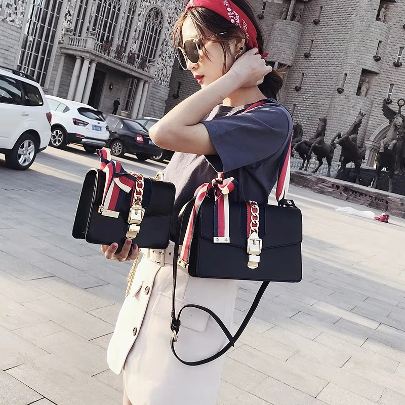 JUILE Новая женская модная декоративная сумка через плечо с лентами стильная