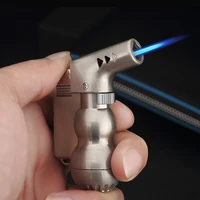 gourd elbow creative point cigar lighter straight into the windproof spray torch high temperature resistant metal portable