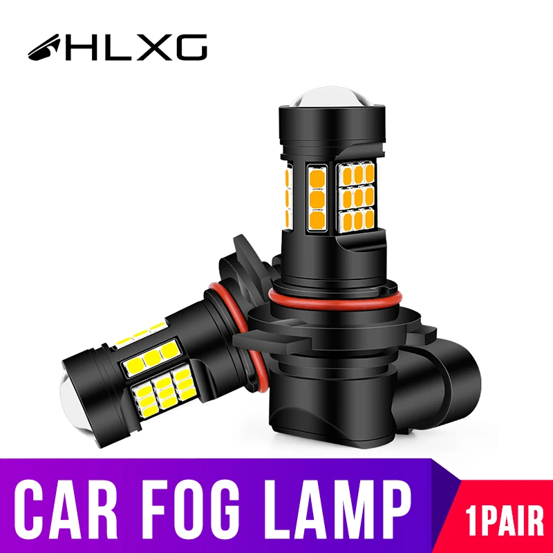 HLXG 1 пара Высокая мощность H11 H8 led 9012 HIR2 светодиодный противотуманный светильник s