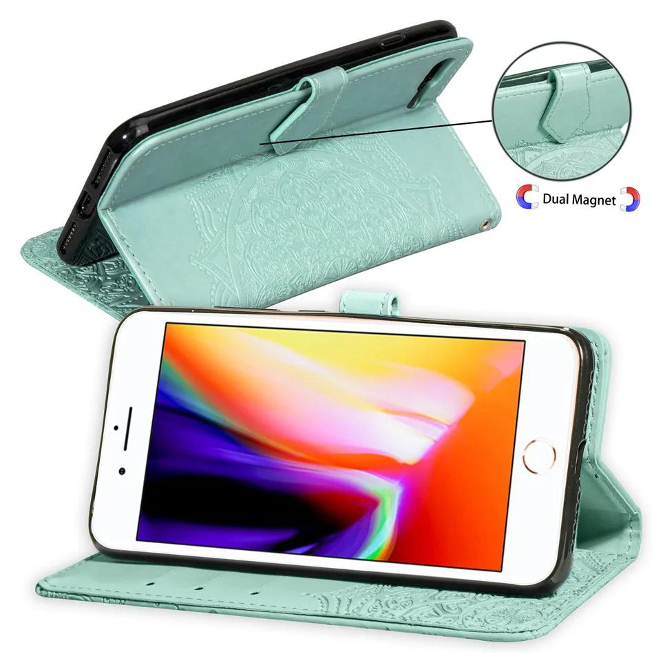 

Printed Datura Suitable For Xiaomi Redmi Note 7 Note 6 Pro Mi 9 9se 8 Lite Play Flap Leather Shell cases for women