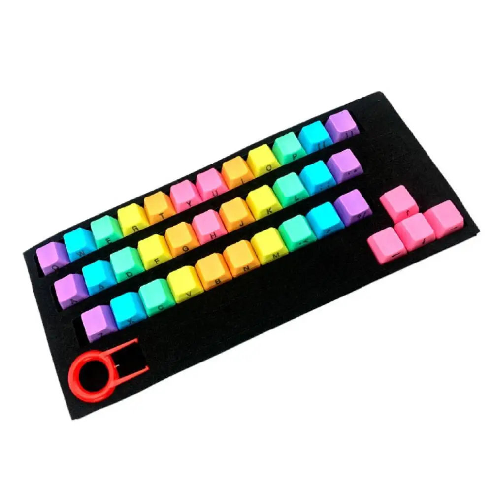 

37 Keys ABS Light-proof Colorful Mechanical Keyboard Keycaps Cover Replacement