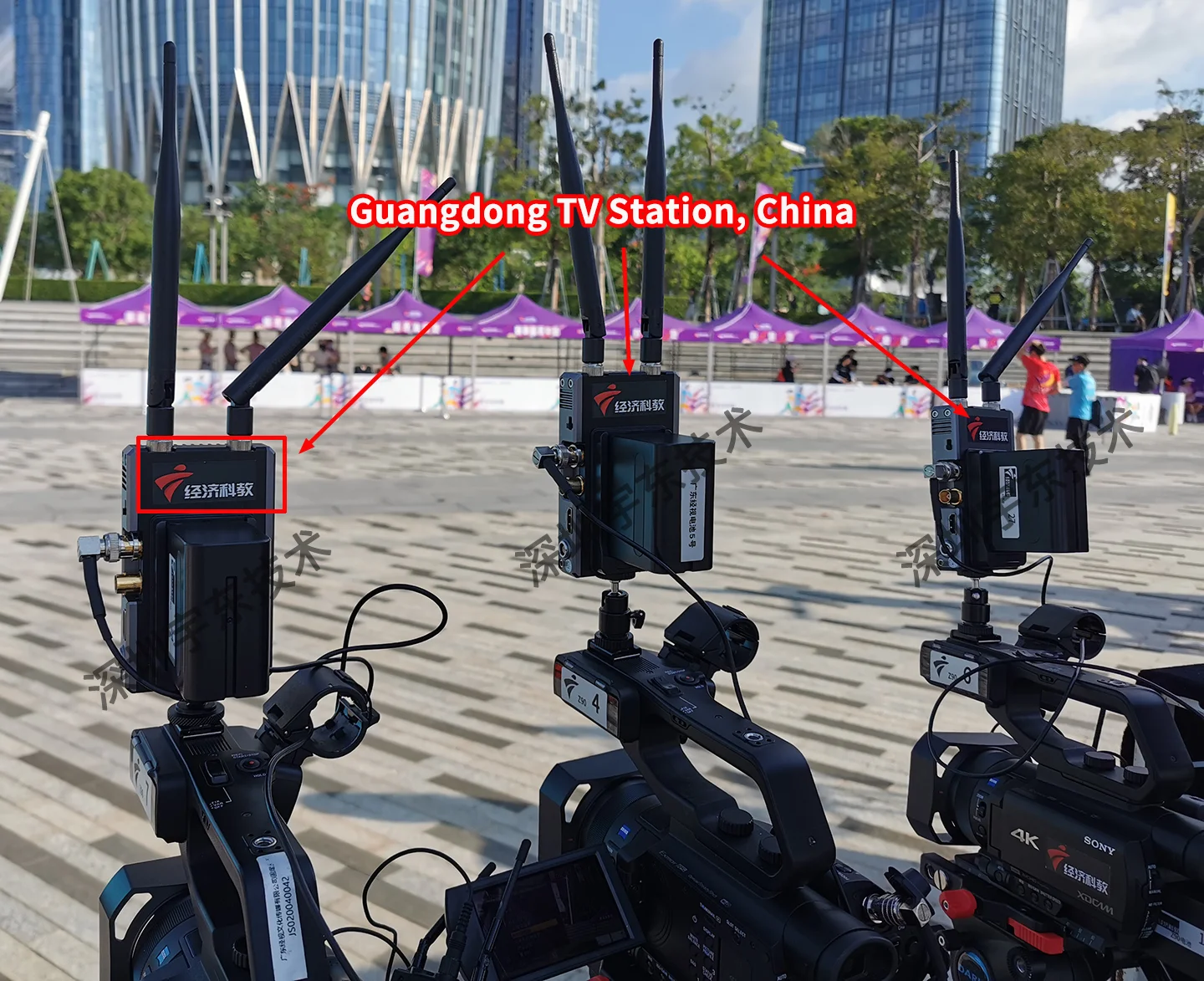 YUOUT ТВ вещания S800T2 2TX & 1RX без задержки HDMI SDI Беспроводная передача 800 м/2625ft видео