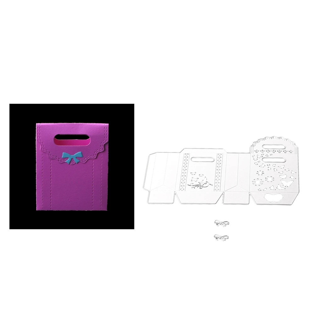 

DIY Gift Box Bag Metal Cutting Dies Scrapbooking Embossing Paper Card Crafts
