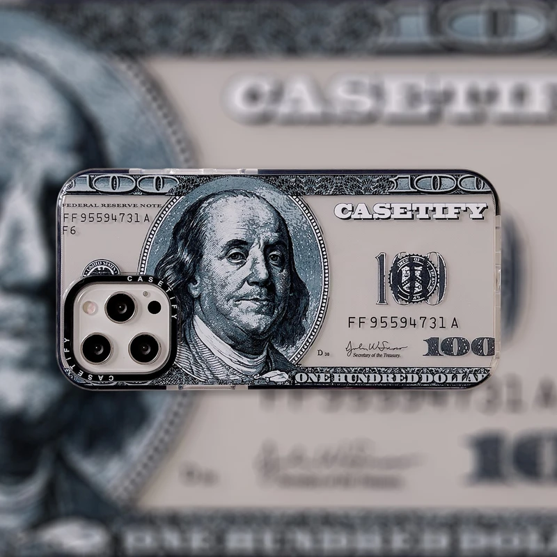 

INS Fashion Dollar Pattern Phone Case For iPhone 13 12 11 Pro Max XR X XS Max 7 8 Plus Cases Clear Shockproof Silicone Cover