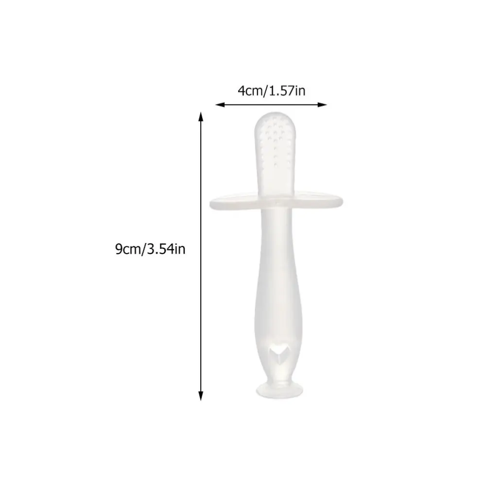 

5Pcs Wear-resistant Baby Teether Durable Silicone Molar Rod Transparent