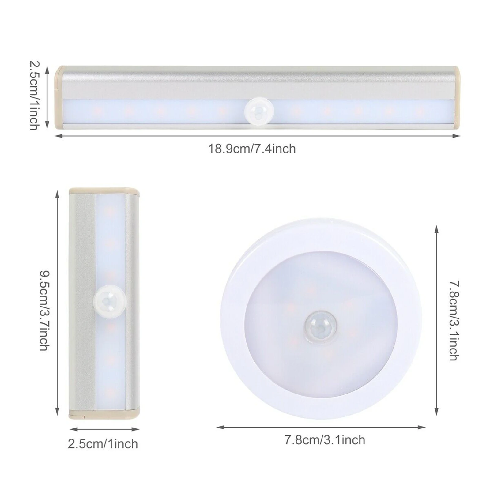 

Newly LED Motion Sensor Lights Self-adhesive Wireless Night Light Closet Wardrobe Cabinet Strip Lamp
