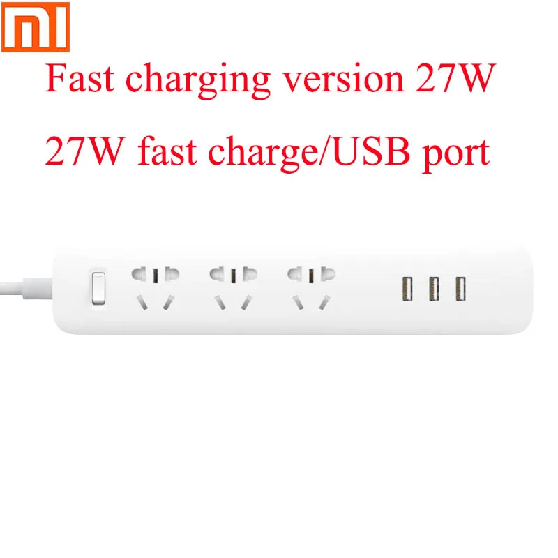 Оригинальный Xiaomi вилка универсальная зарядная плата источника 6 луночное