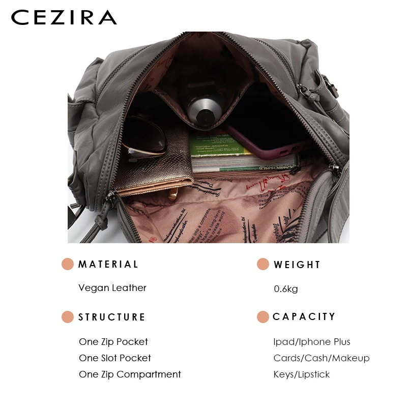 CEZIRA, брендовая стильная сумка из искусственной кожи, женская модная сумка на плечо и через плечо, мягкая женская сумка, женская сумка-мессенджер