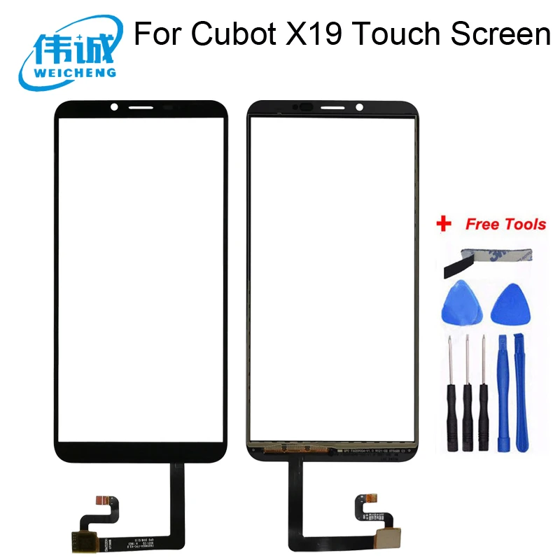 Сенсорная панель для Cubot X19 стекло объектива дигитайзер датчик X19S Touch TP +