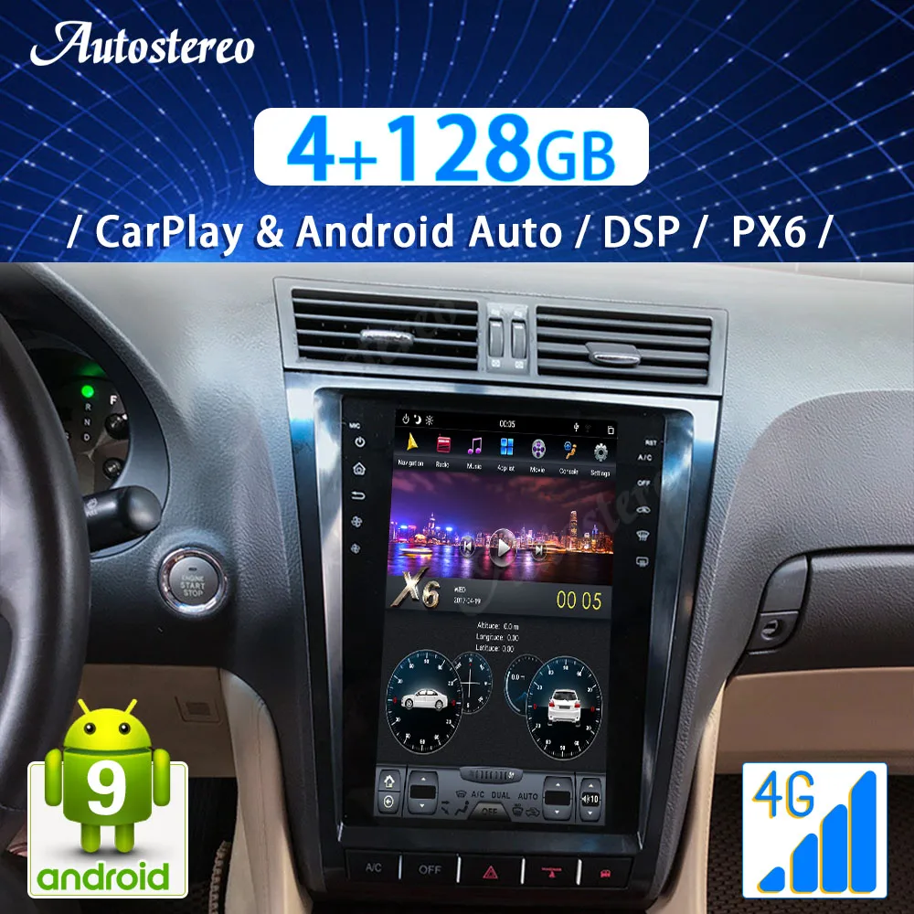 

For Lexus GS GS300 GS320 GS450 GS350 2004-2011 AndroidTesla Screen Radio Car Multimedia Player GPS Navigatio Autostereo Headunit
