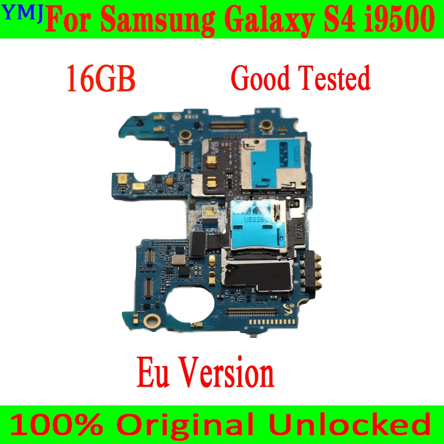 Для Samsung Galaxy S4 i9500 материнская плата 16 ГБ Оригинальный разблокированный для с