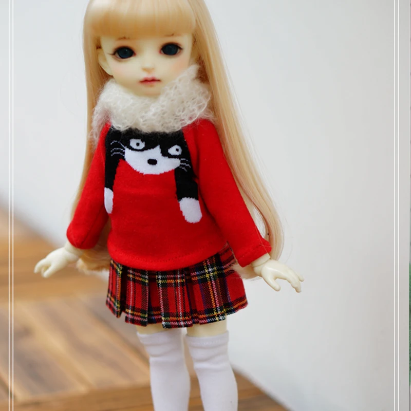 1/6 bjd свитера для кукл красный цвет Одежда кукол зеленый YOSD MYOU аксессуары
