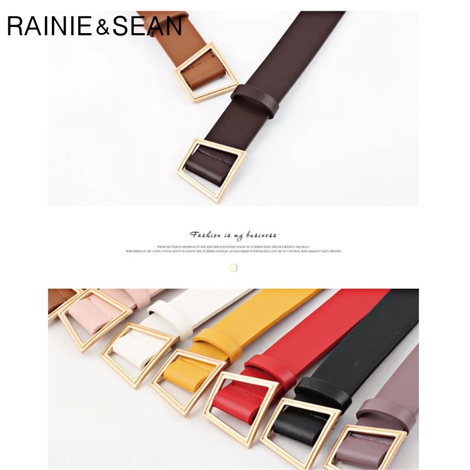 Женский ремень без отверстий RAINIE SEAN небесно голубой аксессуары для женщин белый