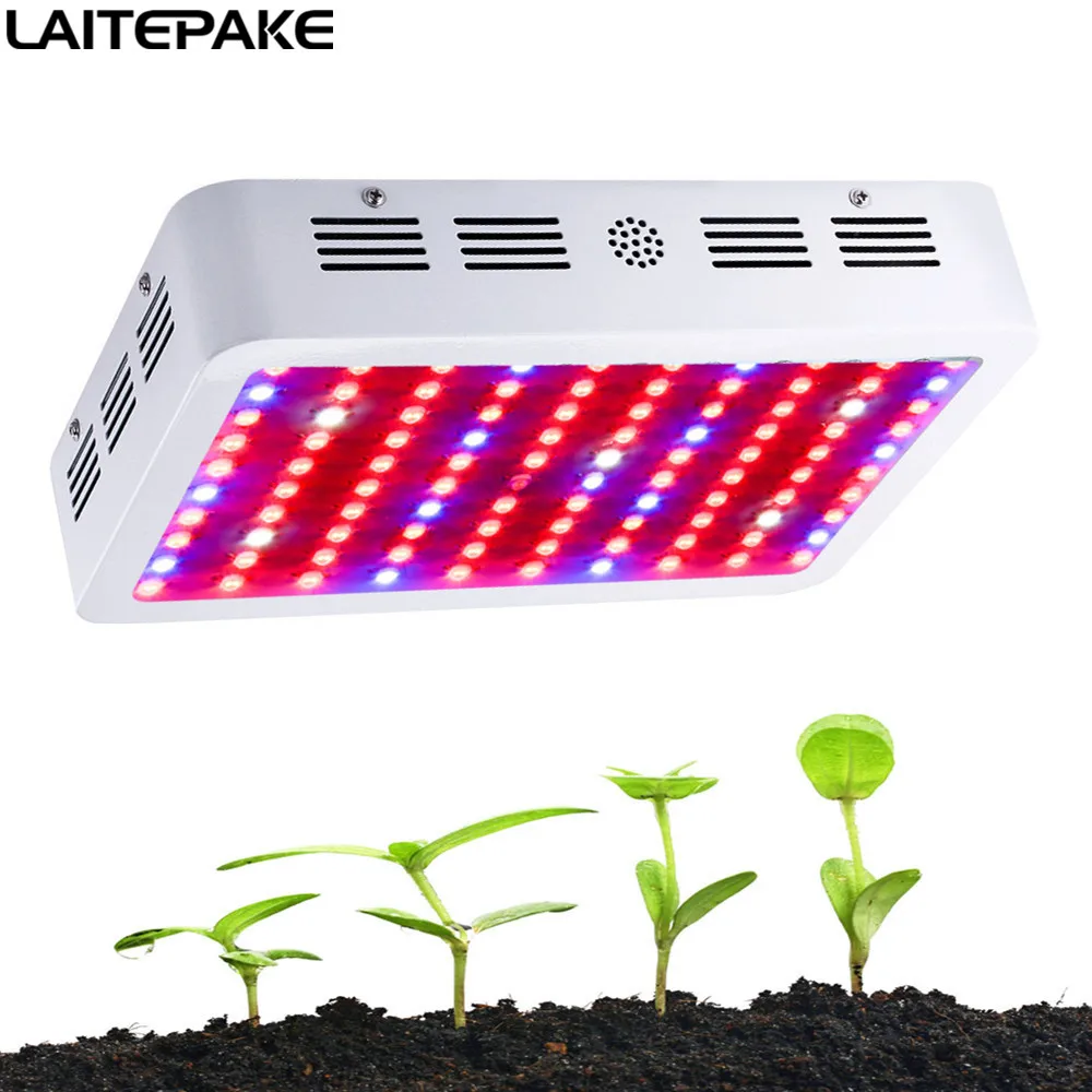 Новый светодиодный светильник 1000 Вт с двойными кристаллами полный спектр 380-780nm