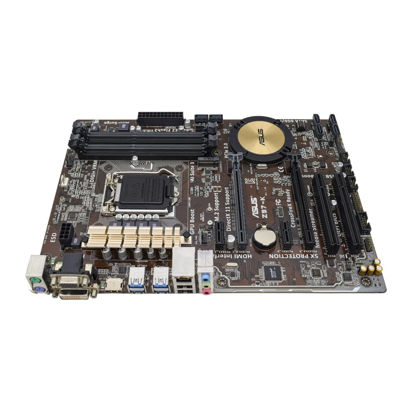 Asus Z97-K Desktop Intel Z97 материнская плата LGA 1150 DDR3 ОЗУ 32 ГБ USB3.0 поддержка Core i3 i5 i7