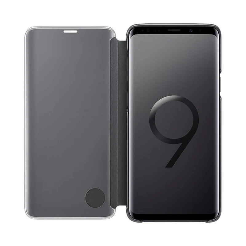 Оригинальный зеркальный умный чехол-книжка Samsung для Galaxy S10/S10 +/S9/S8 Plus/Note9/Note8