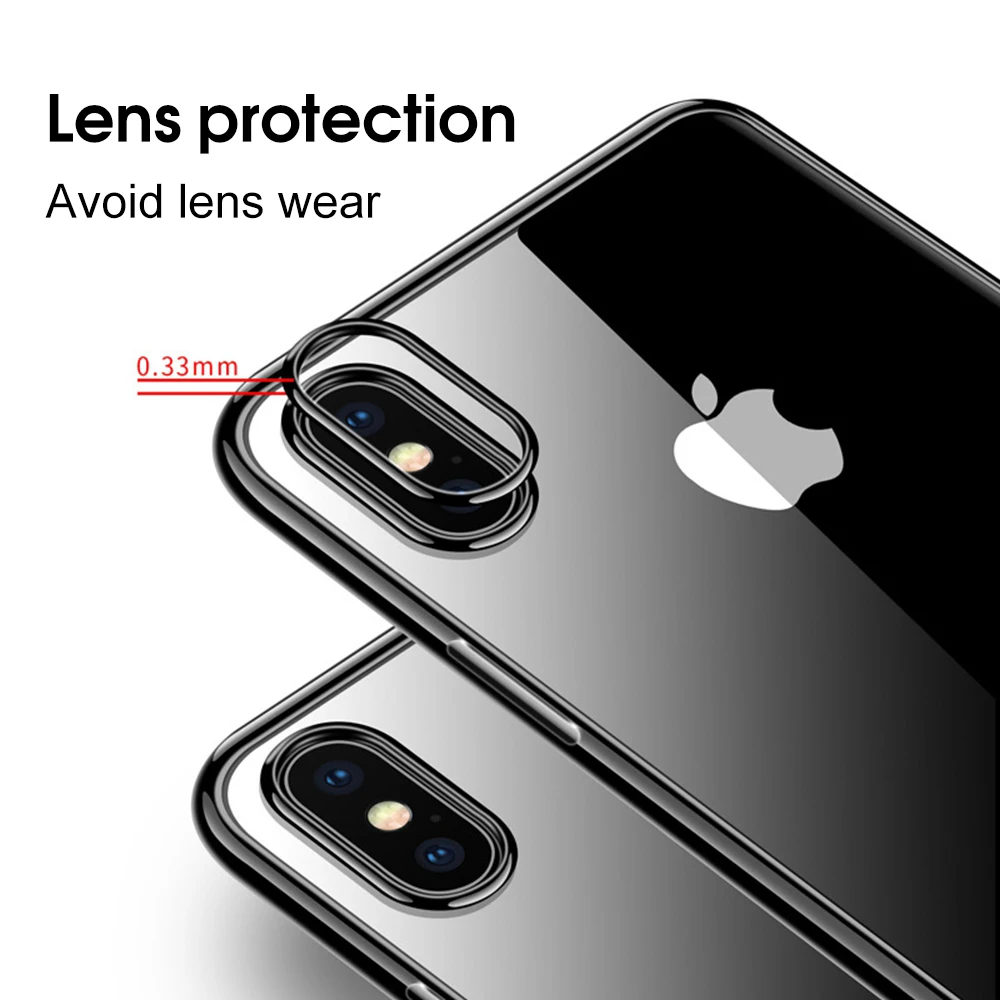 Eqvvol прозрачный мягкий ТПУ чехол для iPhone MAX XS XR X ультра тонкий 8 7 Plus 6 6s 5s 5 11 Pro Чехол