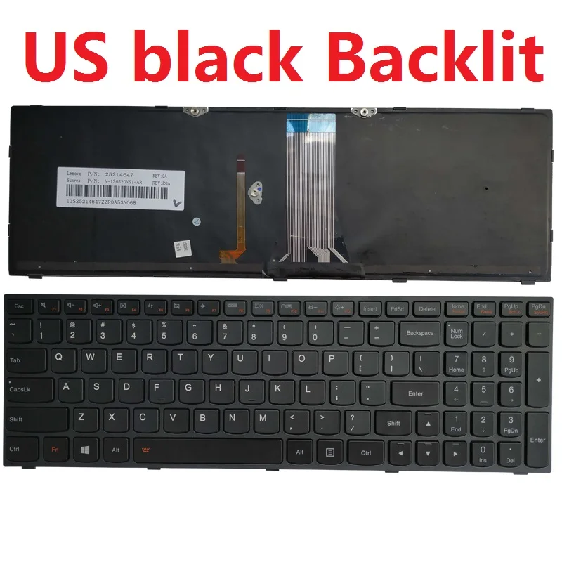 US/UK/SP/испанская клавиатура для LENOVO B70-80 E50-70 E50-80 B71-80 1D E51-80 25214755 PK1314K3A00 | Компьютеры и