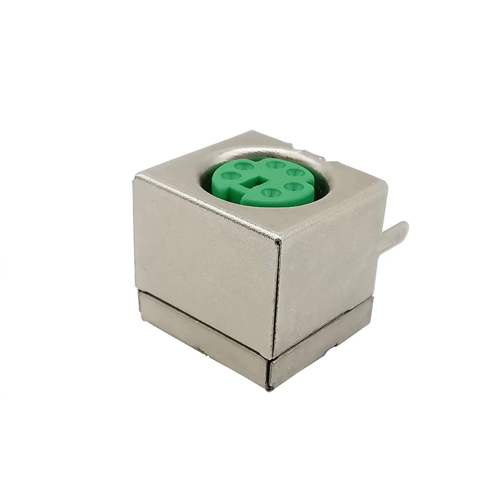30 шт./лот PS2 6 P гнездовой разъем/Jack/разъем PS 2 зеленый Pin мини Din разъем для PC