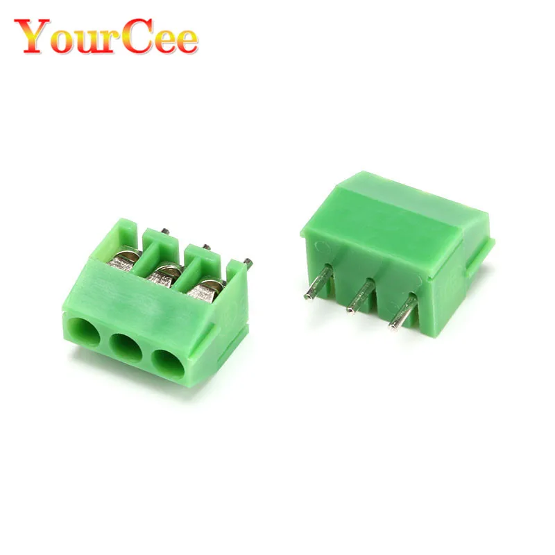 10 шт./лот KF350 3Pin 3 5 мм шаг PCB винтовая Клеммная колодка разъемы 300 В/10A |