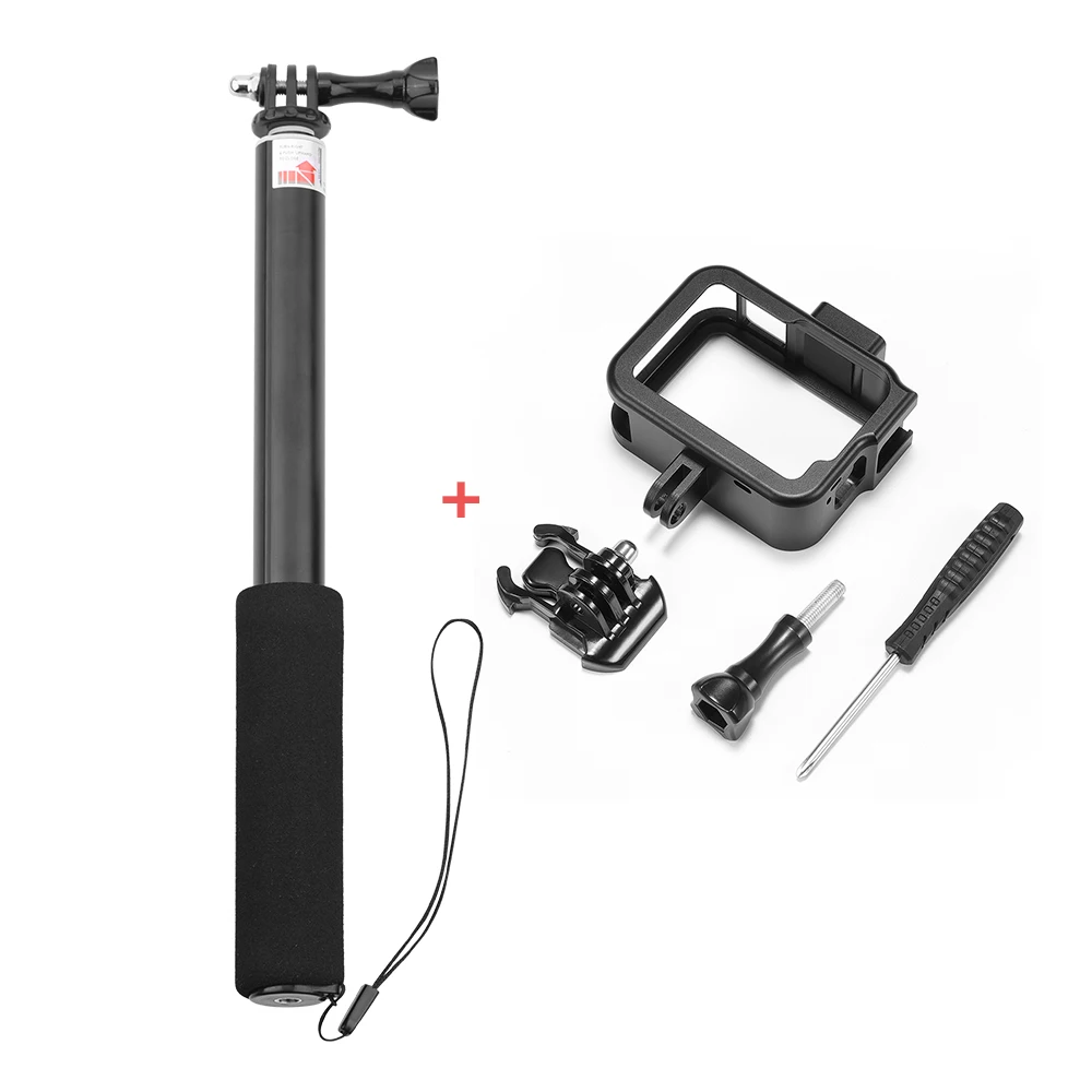 Защитный чехол с рамкой удлинитель селфи палка полюс видео светильник крепление