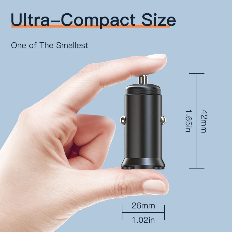 

KUULAA USB Car Charger USB C QC3.0 PD Fast Charging 45W Type C Quick Charge For iPhone Huawei Xiaomi Mi Mobile Phone Adapter