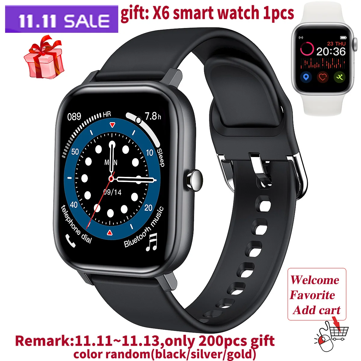 

L18 Smart Watch Men IP68 Waterproof ECG Heart Rate Body Temperature Monitor Sports Smartwatch For Android IOS Phone PK X8 GT2 I8