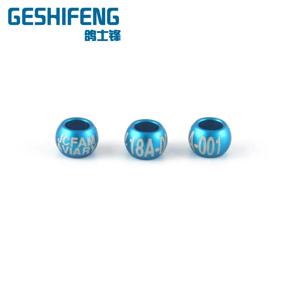 Пользовательские черные алюминиевые гонок голубь кольца птицы для