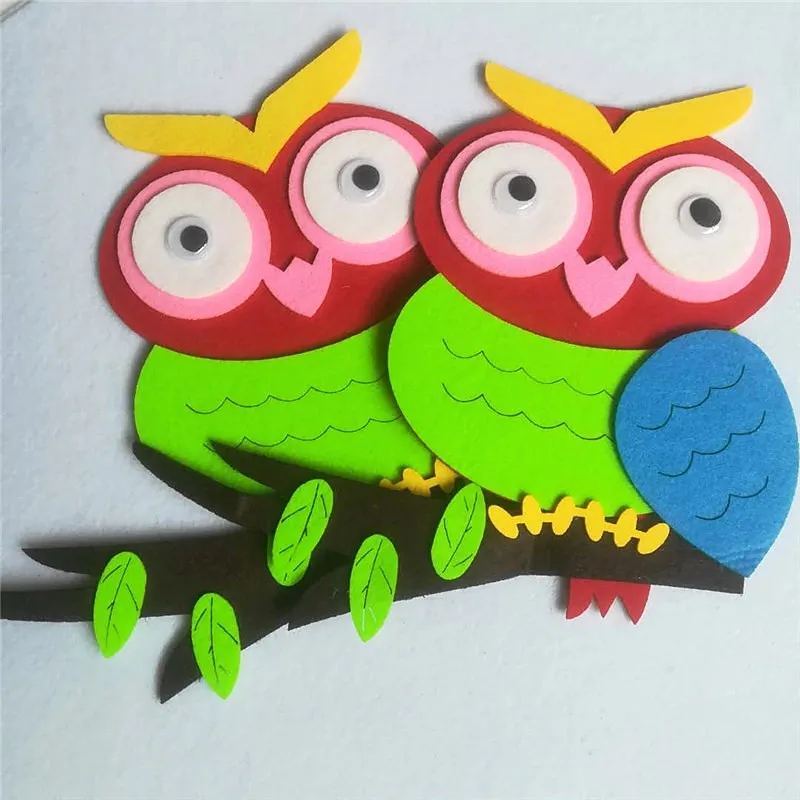 Войлочный Набор для творчества сова детская комната учебные инструменты товары