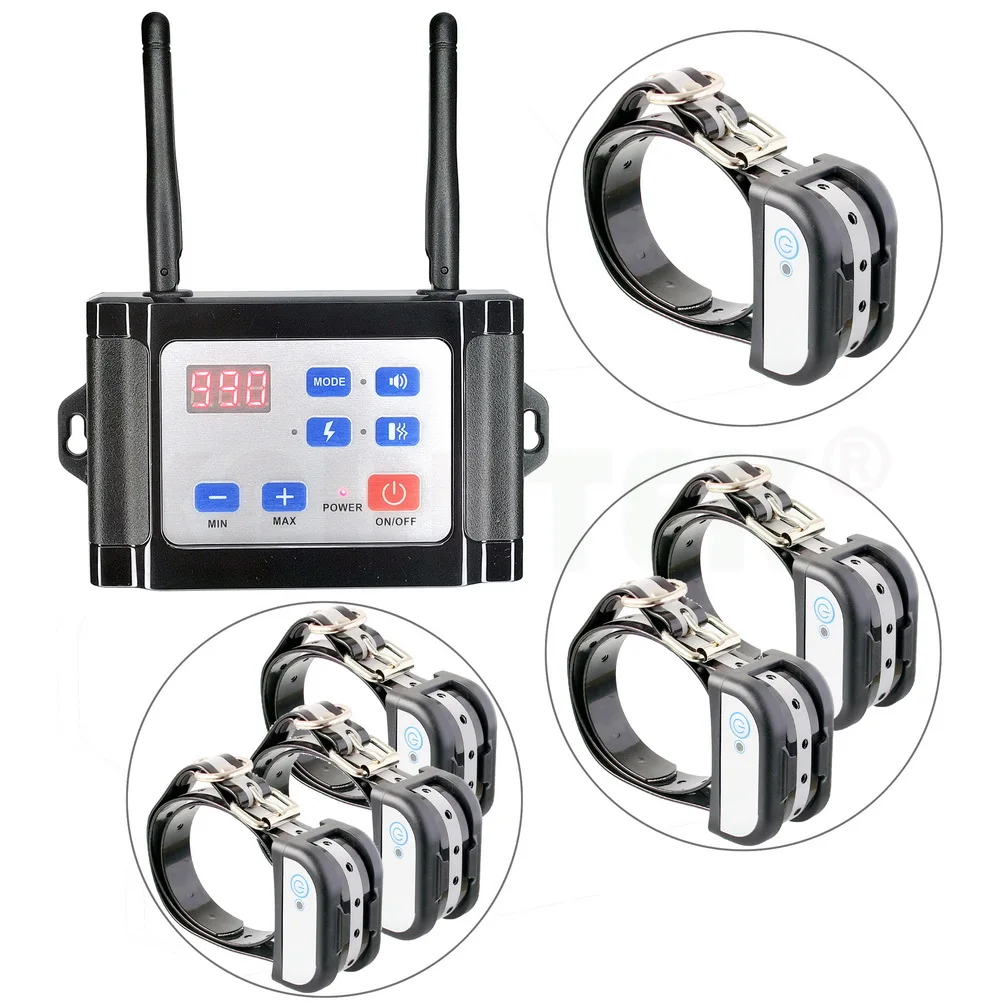 Для 1/2/3 собак Беспроводной Забор электрический и тренировочный Ошейник 2 в 1