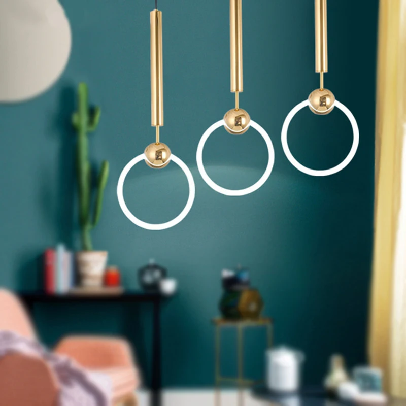 Современный декор металлический светодиодный подвесной светильник