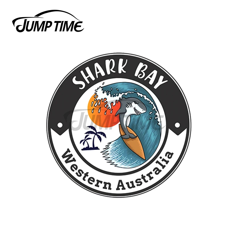 JumpTime 13x13 см серфинг Shark Bay Западная Австралия автомобильные наклейки Модный чехол