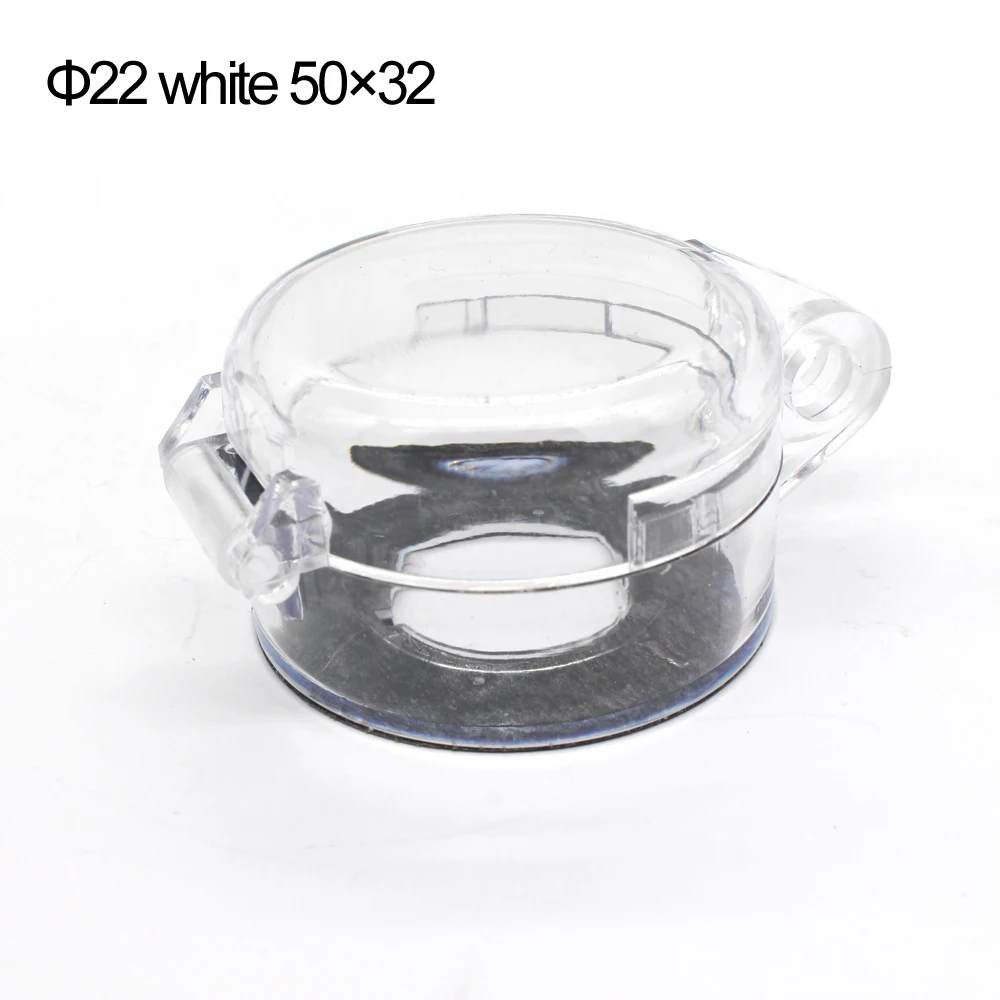 ManHua 22mm inner diameter transparent safety emergency stop lockout with button and lock |
